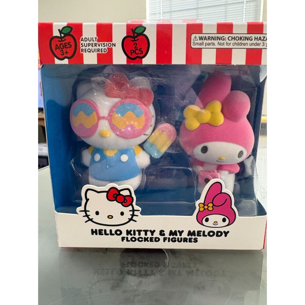 Hello Kitty & My Melody Flocked Figures Set